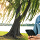 Image for article titled Gentle Whisper Of Wind Through Willows, Dappling Of Sunlight Upon Leaves Unsure What More They Have To Do To Make Dipshit Look Up From Phone